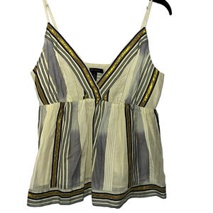 Banana Republic Top, Size Medium, PTP 16”, Length 23”, Adj Spaghetti Straps,